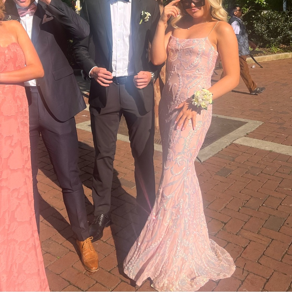 Elegant Pink and Purple Dresses